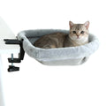 Foldable Cat Desk Bed | Plush Semi-Circle Hammock Perch for Home & Office
