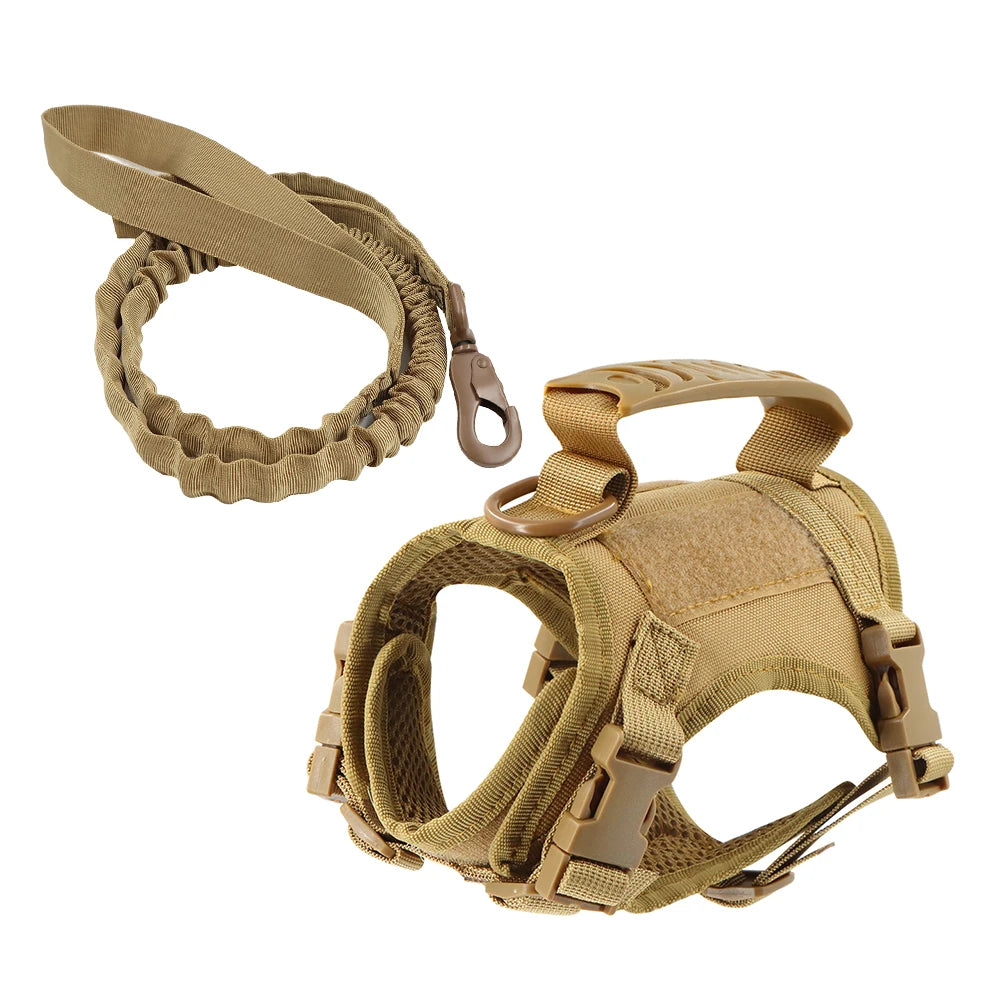 Tactical Cat Harness and Leash Set | Escape-Proof Mesh Vest, One Size Fits All