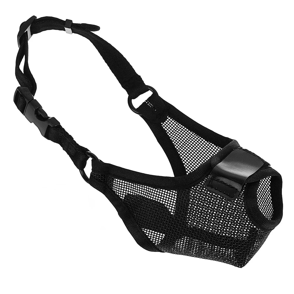 Adjustable Mesh Dog Muzzle – Breathable & Comfortable for All Breeds