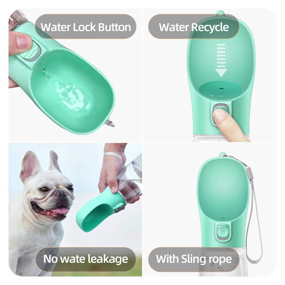 On-the-Go Dog Water Bottle | Leakproof, No-Drip, Perfect for Walks & Hikes
