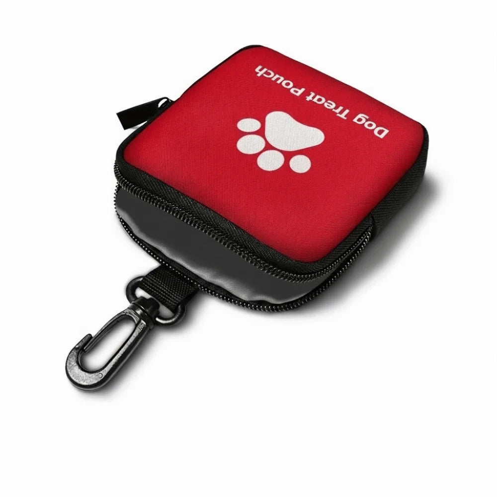 Waterproof Portable Dog Snack Bag Leak | Proof Large Capacity Pet Training Reward Pouch with Hanging Ring Zipper Closure