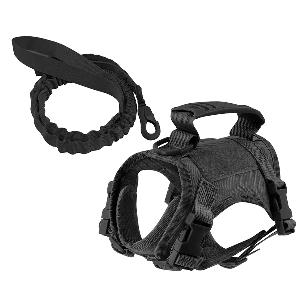 Tactical Cat Harness and Leash Set | Escape-Proof Mesh Vest, One Size Fits All
