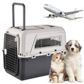 Airline-Approved Hard Shell Dog Crate | 33 Inch Travel Kennel for Dogs Up to 44 lbs