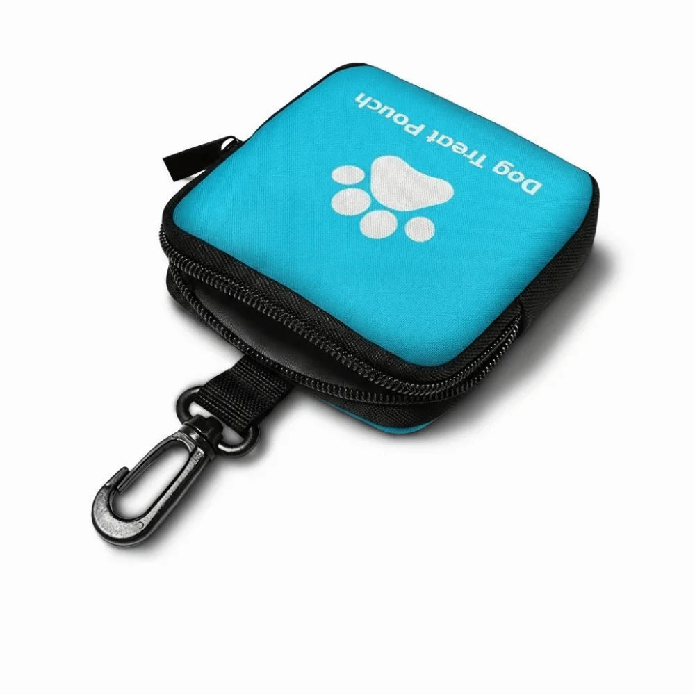 Waterproof Portable Dog Snack Bag Leak | Proof Large Capacity Pet Training Reward Pouch with Hanging Ring Zipper Closure