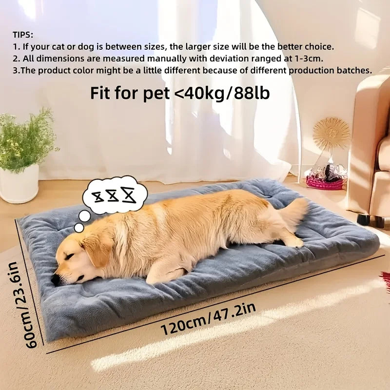 Extra Large Plush Dog Bed | Soft Sofa Mat for Small to Large Dogs
