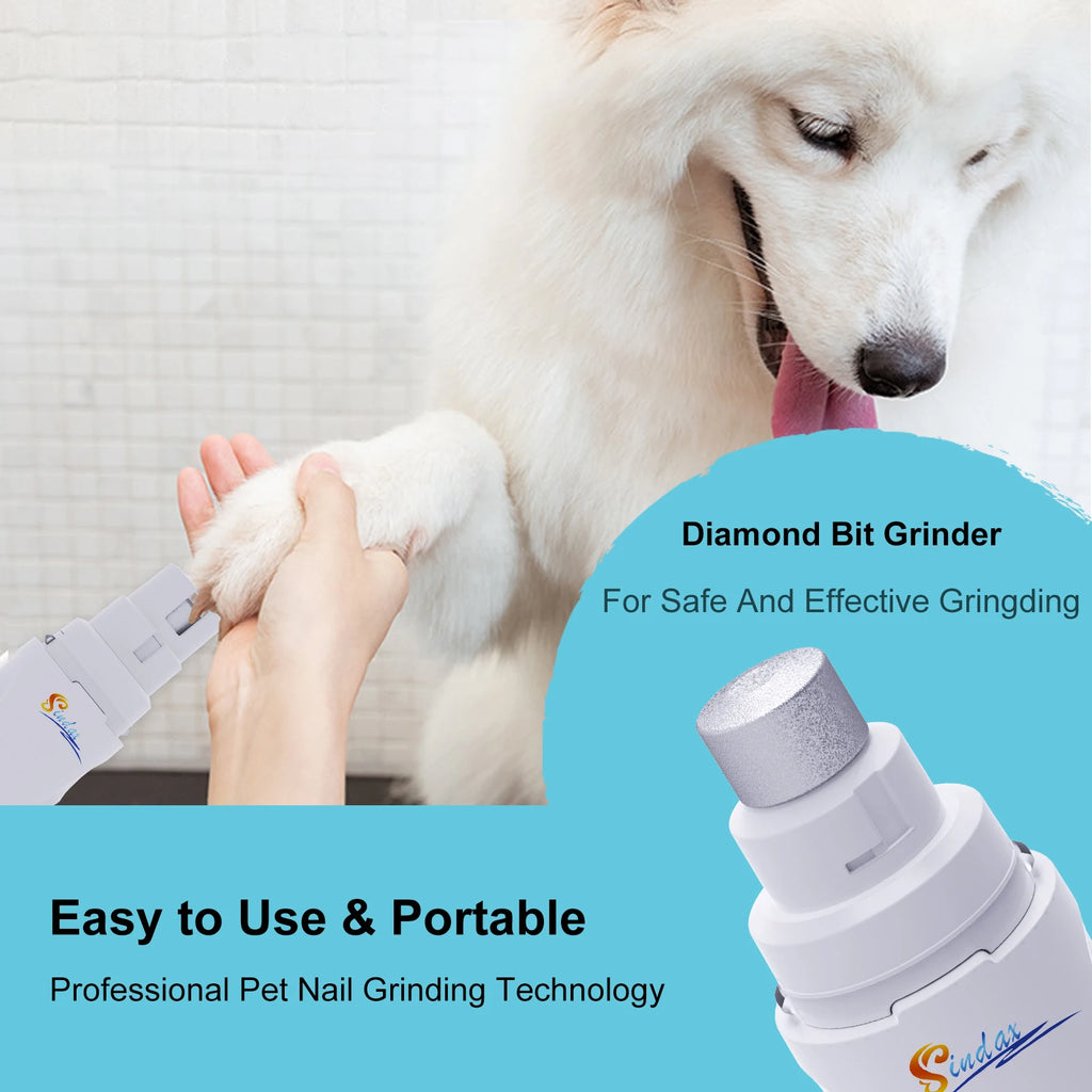 Dog Nail Grinder | Whisper-Quiet, Stress-Free Trimming for Dogs & Cats