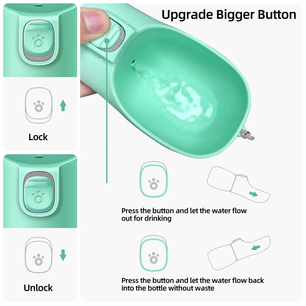 On-the-Go Dog Water Bottle | Leakproof, No-Drip, Perfect for Walks & Hikes