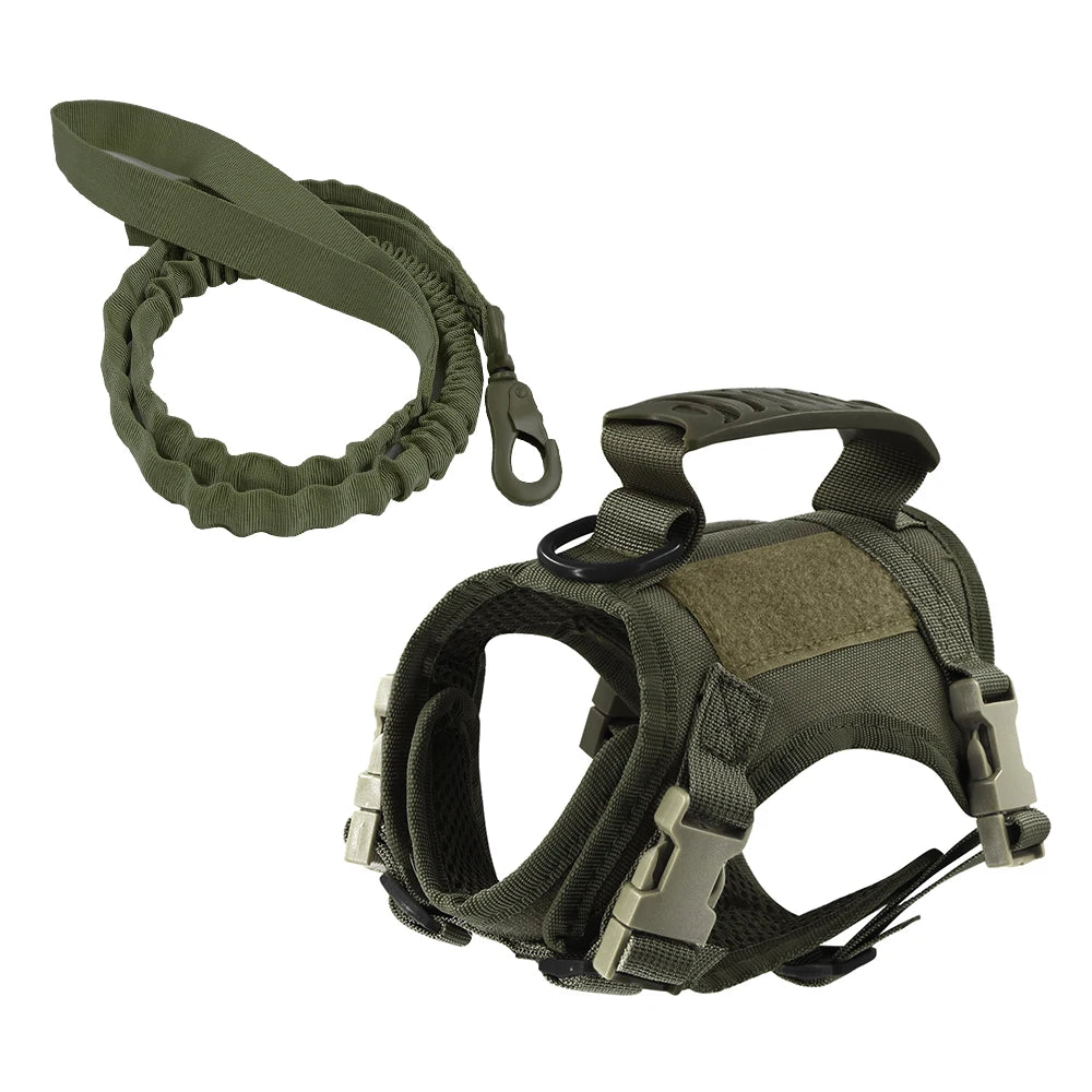 Tactical Cat Harness and Leash Set | Escape-Proof Mesh Vest, One Size Fits All