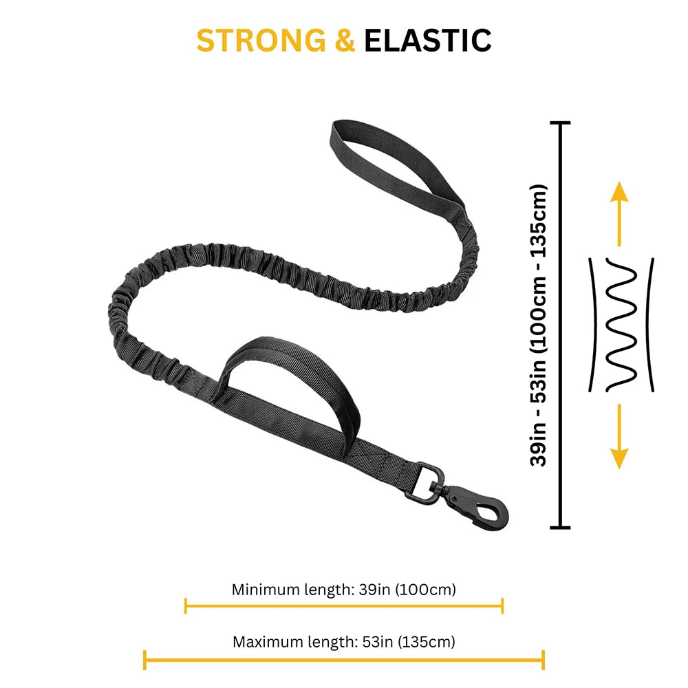 Tactical Dog Harness and Leash Set | Heavy-Duty Military Nylon Vest with Quick Release