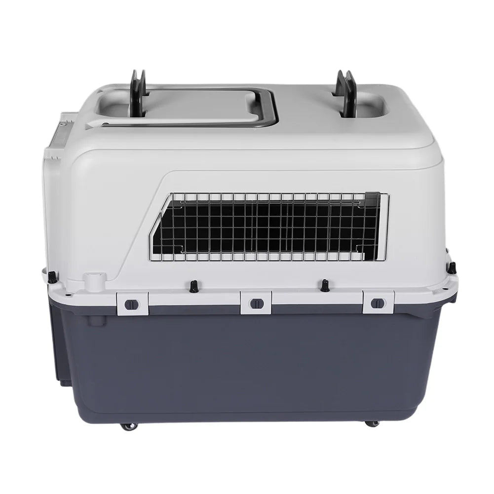 Airline-Approved Hard Shell Dog Crate | 33 Inch Travel Kennel for Dogs Up to 44 lbs