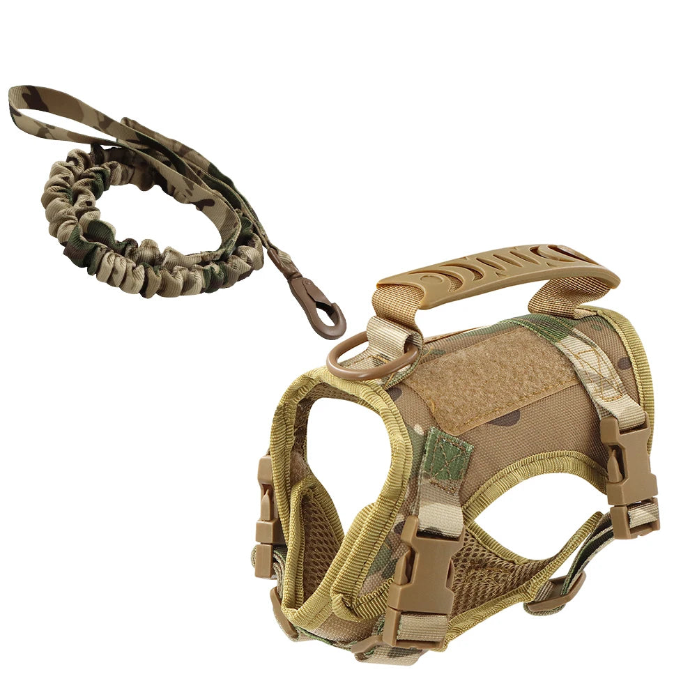 Tactical Cat Harness and Leash Set | Escape-Proof Mesh Vest, One Size Fits All